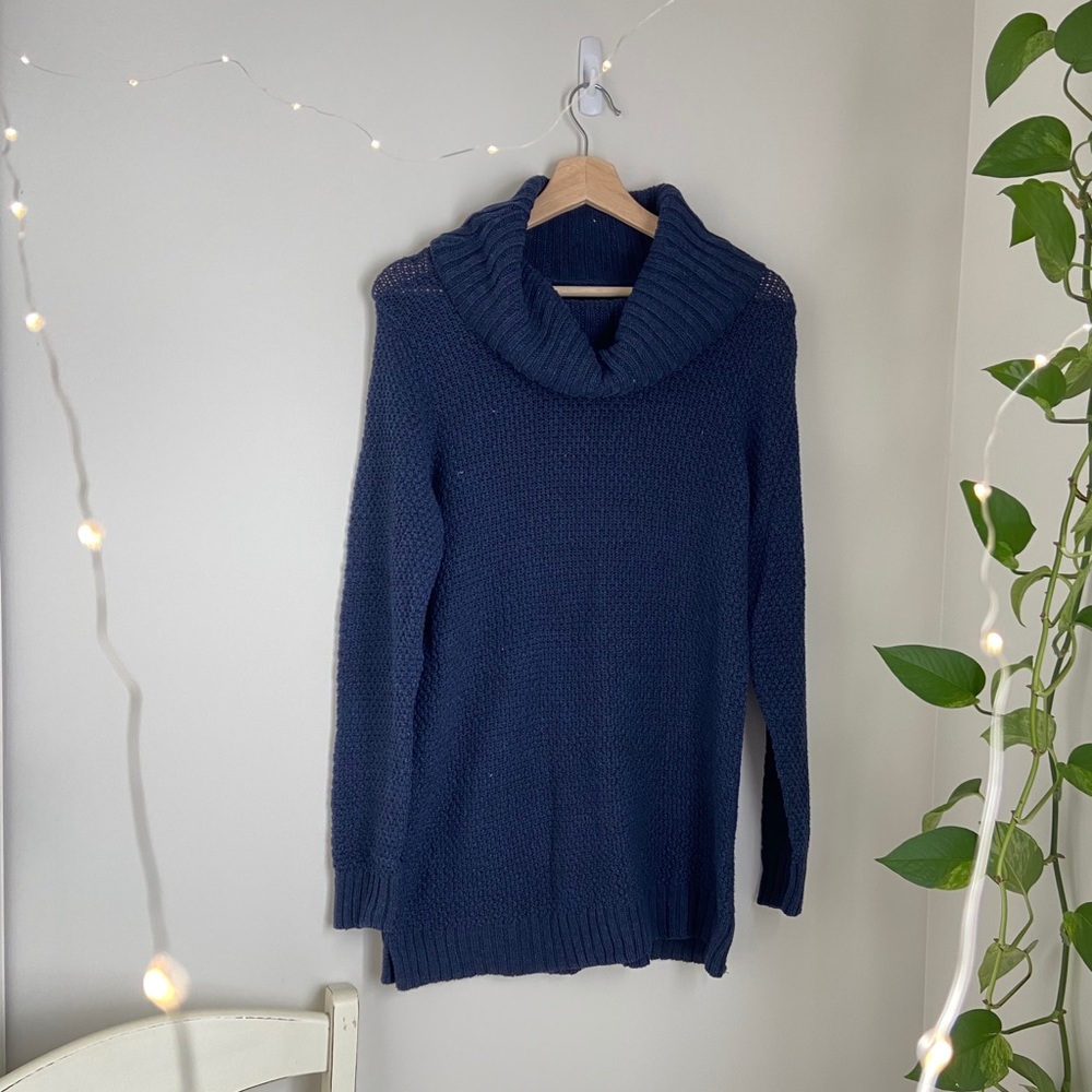 Oversized textured knit sweater